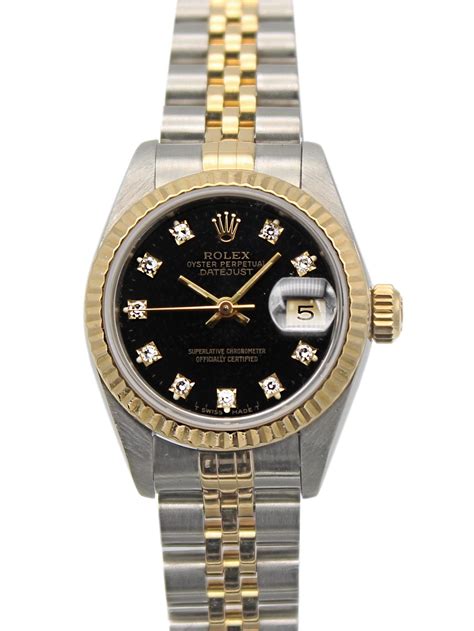 2 two tone rolex datejust black|rolex datejust 26mm two tone.